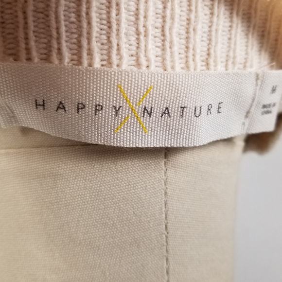 Happy X Nature Knit Ruffle Knee-length Dress in Cream Size Medium - Picture 8 of 9